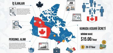 Kanada’da Çalışmak, İş İlanları, Personel Alımları, Kanada Asgari Ücret 2025