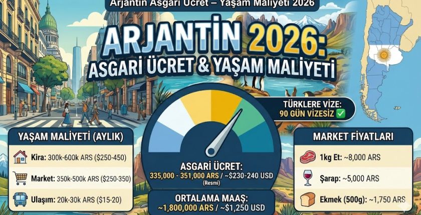 Arjantin Asgari Ücret – Yaşam Maliyeti 2026