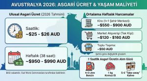 Avustralya Asgari Ücret – Yaşam Maliyeti 2026