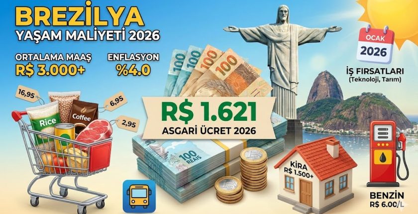 Brezilya Asgari Ücret – Yaşam Maliyeti 2026