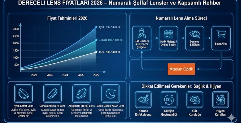 Dereceli Lens Fiyatları 2026 – Numaralı Şeffaf Lensler