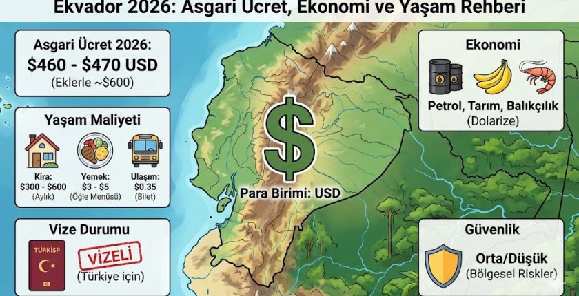 Ekvador Asgari Ücret 2026 – Yaşam Şartları Nasıl?