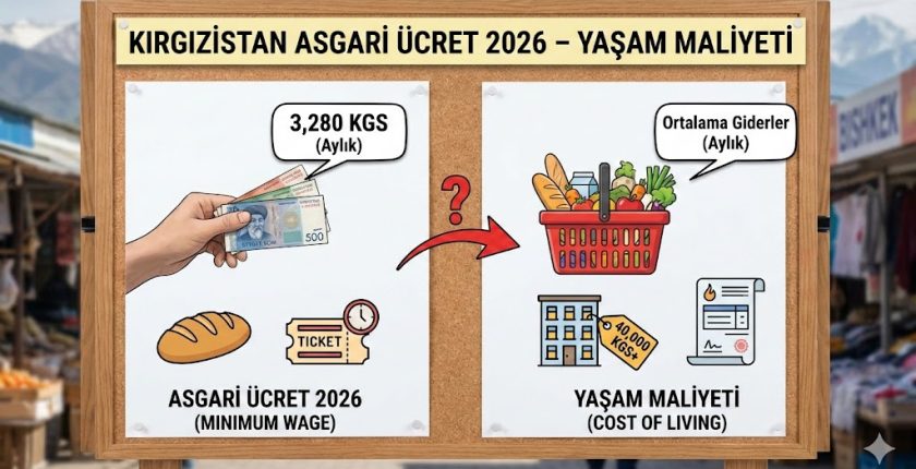 Kırgızistan Asgari Ücret 2026 – Yaşam Maliyeti Kırgızistan Asgari Ücret 2026 – Yaşam Maliyeti