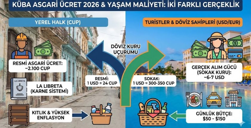 Küba Asgari Ücret 2026 – Yaşam Maliyeti Küba Asgari Ücret 2026 – Yaşam Maliyeti