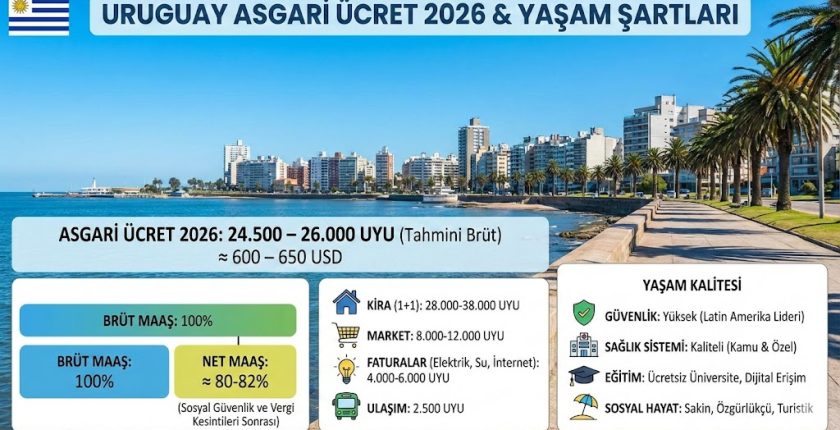Uruguay Asgari Ücret 2026 – Yaşam Şartları Nasıldır?